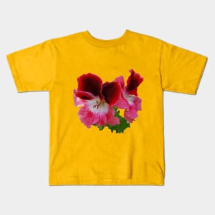 Flower design. Geranium (Pelargonium) Kids T-Shirt